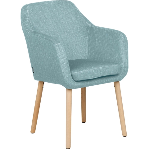 Beliani - YORKVILLE II - Eetkamerstoel - Blauw - Fluweel