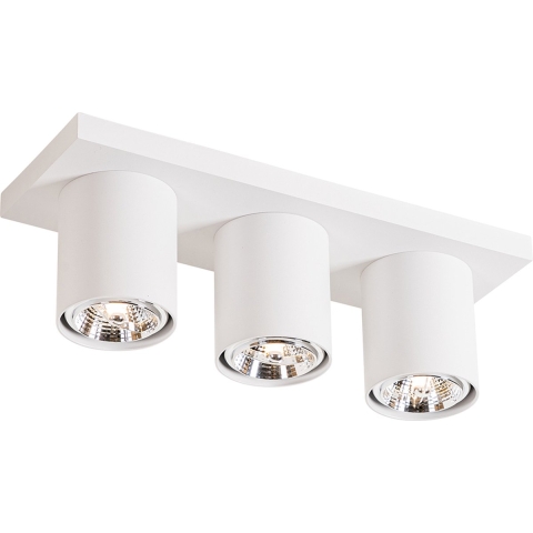 QAZQA Moderne plafondspot wit 3-lichts - Tubo