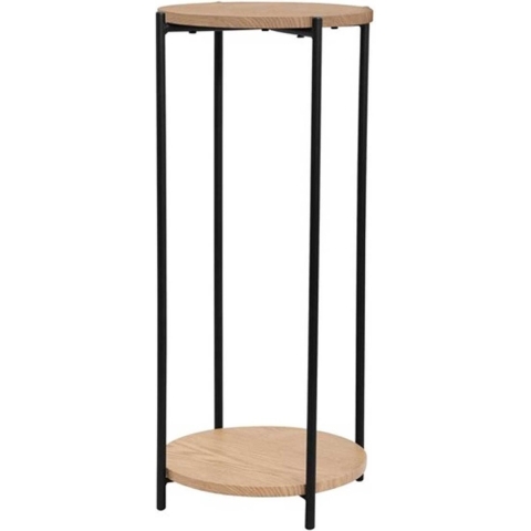 Lisomme Lina houten plantenzuil naturel - Ø 30 cm