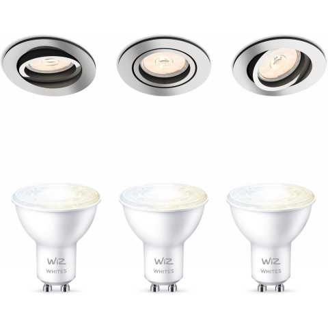 Philips Donegal Inbouwspots met WiZ Lamp - Lichtgrijs