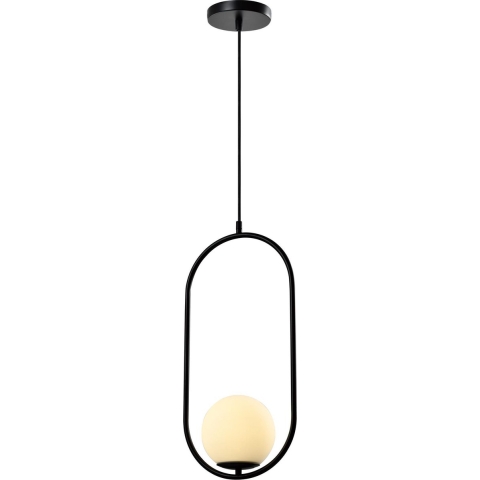 QUVIO Hanglamp glas langwerpig zwart - QUV5123L-BLACK