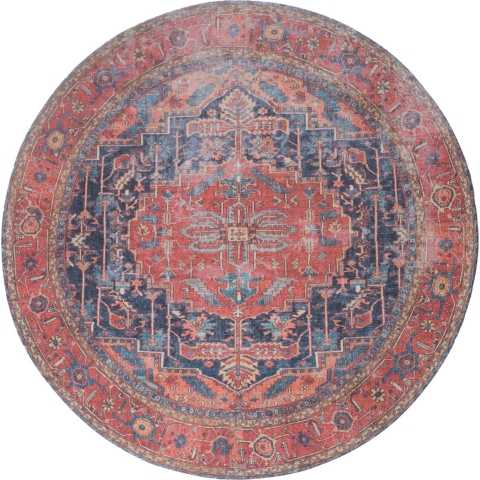Veer Carpets - Vloerkleed Heris Red 01 Rond ø200 cm