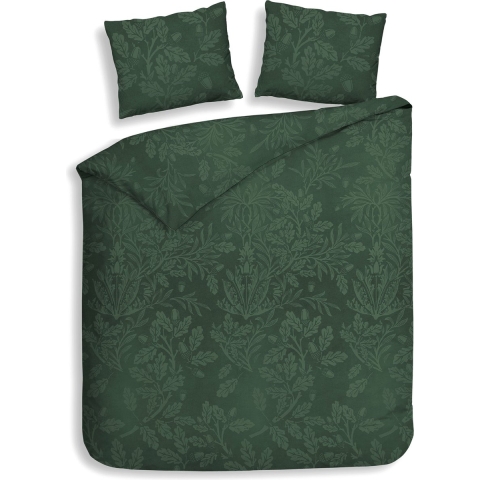 Heckett Lane Dekbedovertrek Flanel Boas - halo green