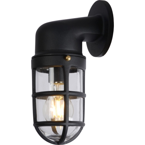 Lucide DUDLEY Wandlamp 1xE27 - Zwart