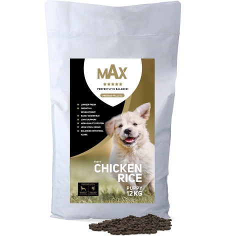 Max Puppy kip/rijst geperst