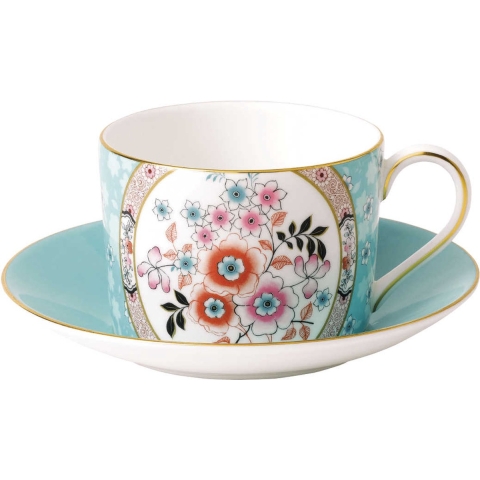 WEDGWOOD - Wonderlust - Theekop&schotel Camellia