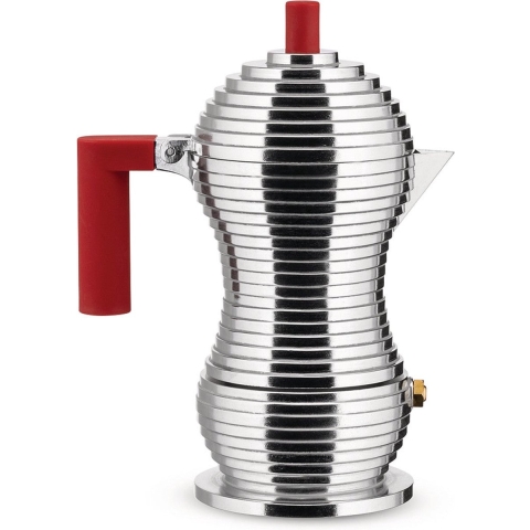 ALESSI - Pulcina - Percolator 3kops rood inductie