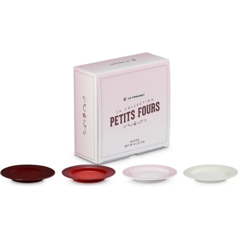 LE CREUSET - Petit Fours - Gebakbordjes 17cm 4-dlg