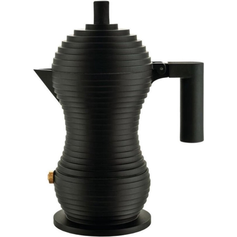 ALESSI - Pulcina - Percolator 3 kops Black