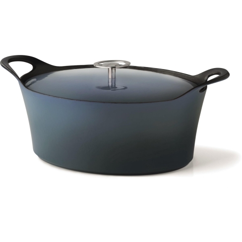 Cuisinox Volcan Gietijzeren Braadpan 29 cm Denim Blue