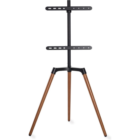 Nedis TVSM7060BK Tv Vloerstandaard 50 - 65 " 35 Kg Scandinavian Design Draaibaar Anti-omval-riem Snap-lock Aluminium / Staal Zwart