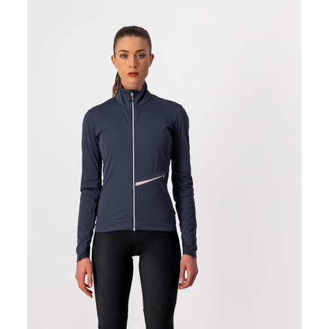 Castelli GO fietsjack donker blauw dames M