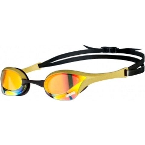 Arena Cobra ultra swipe mirror zwembril goud/zwart