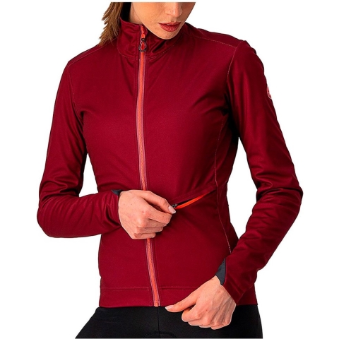 Castelli GO fietsjack fietsjack rood dames S