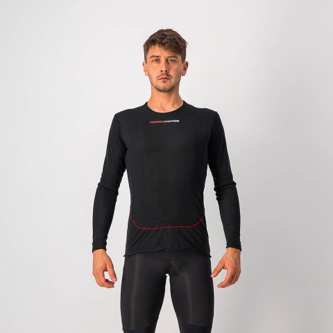 Castelli Prosecco Tech ondershirt lange mouw zwart heren XXL