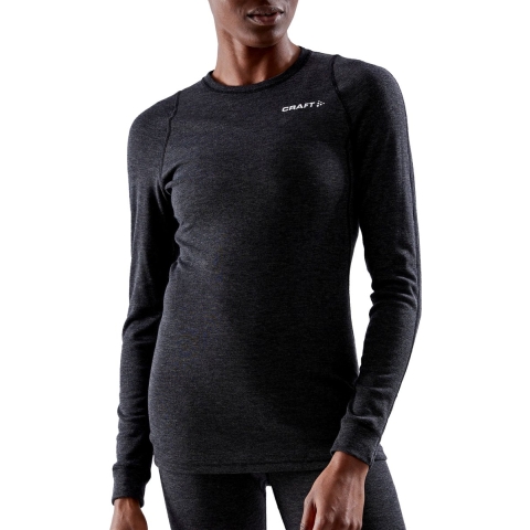 Craft Core Wool merino lange mouw ondershirt zwart heren XL
