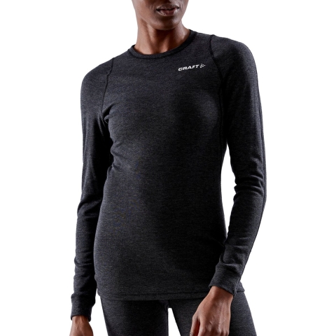 Craft Core Wool merino lange mouw ondershirt zwart heren S