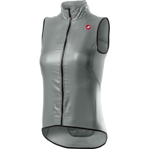 Castelli Aria fietsvest mouwloos zilver dames S