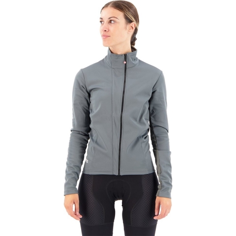 Castelli Transition 2 lange mouw fietsjack grijs dames M