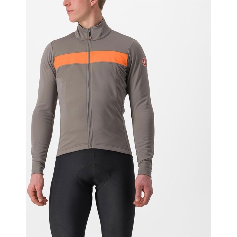 Castelli Raddoppia 3 fietsjack grijs heren M