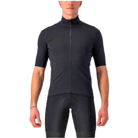 Castelli Perfetto RoS 2 Wind korte mouw fietsshirt zwart heren S
