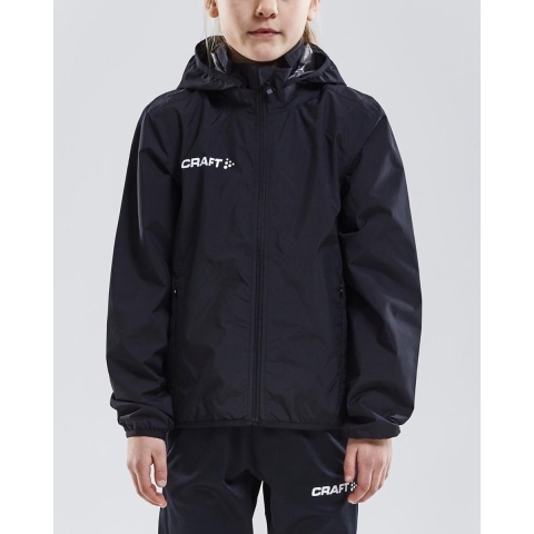 Craft Rain trainings jas zwart junior 122-128