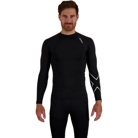 2XU Ignition compression long sleeve zwart heren XL
