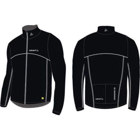 Craft Thermo Schaatsjack windstopper flatlock zwart M
