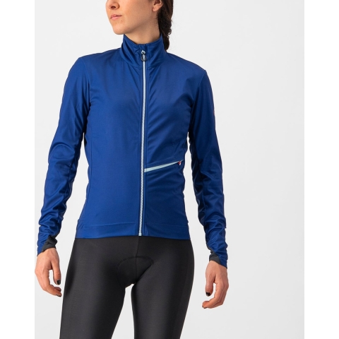 Castelli GO fietsjack fietsjack lange mouw blauw dames XL