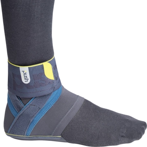 Push Sports 6433 Enkelbrace Kicx - Antraciet - S - Rechts