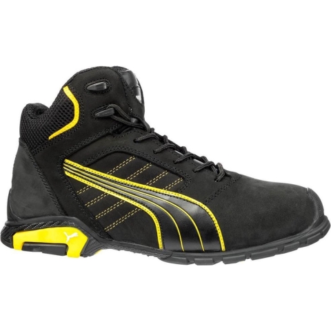 Puma Veiligheidslaars | maat 40 zwart/geel | S3 SRC EN ISO 20345 | nubuckleer | 1 stuk - 63.224.0-40 63.224.0-40