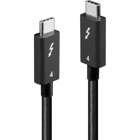 LINDY USB-C-displaykabel USB-C stekker, USB-C stekker 1.00 m Zwart 31120