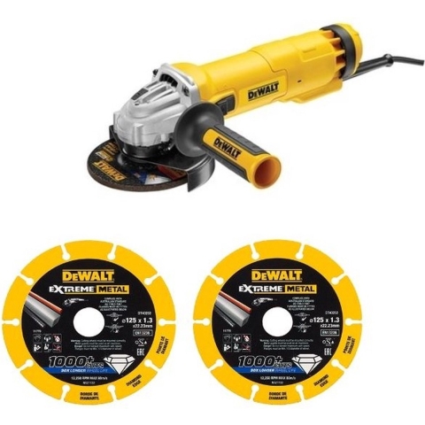 DeWalt DT40252SET - Haakse slijper | Set | 2x DT40252-QZ en DWE4207-QS - DT40252SET