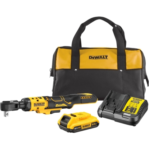 DeWalt DCF512D1-QW Accu Haakse ratelsleutel | 1/2" | 18V | 1 x 2.0Ah Li-Ion | In draagtas - DCF512D1-QW