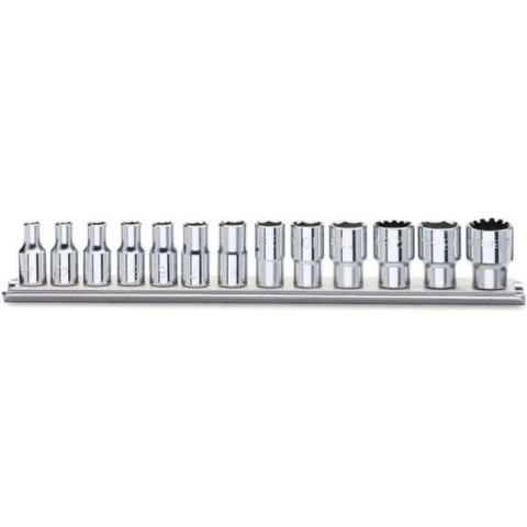 Beta 900U/SB13 Set van gearlock handdopsleutels | 1/4" aandrijfvierkant | verchroomd - 009001750 009001750