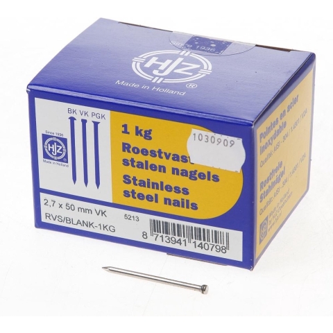 Hoenderdaal Draadnagel Rvs-A2 Vk 2.7X50 | 1 kg - 8003.30.01510