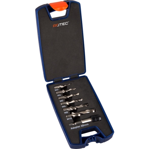 Rotec 6 dlg. Cass. Combi-boortap-bits M3-M10 - 9002030