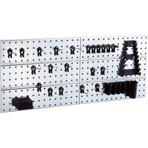 Raaco 3 gep. panelen incl. 44 Super Clips bg - 109659 - 109659