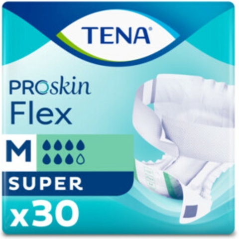 3x TENA Flex Super Medium 30 stuks