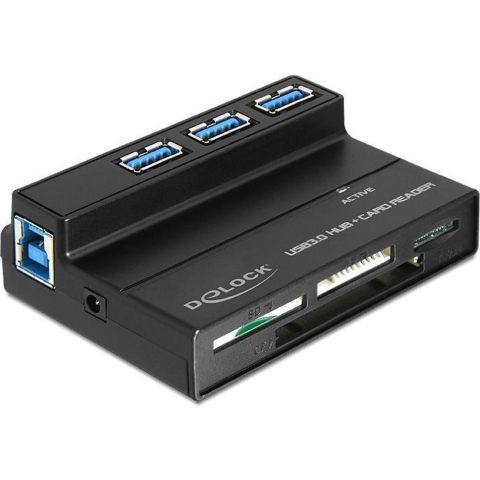 USB 3.0 Cardreader all in 1 + 3 Port USB 3.0 Hub Kaartlezer