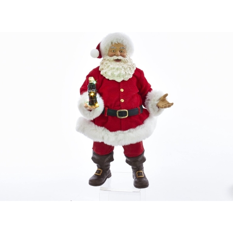 Kerstman coca cola met ledfles l26 - Kurt S. Adler