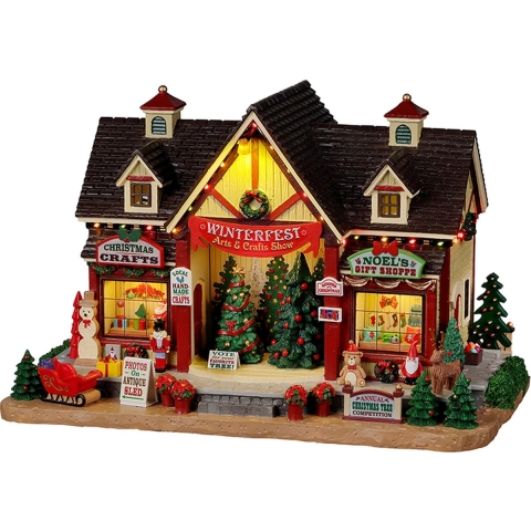 Winterfest Arts & Crafts Show With 4.5V Adap Kerst - LEMAX