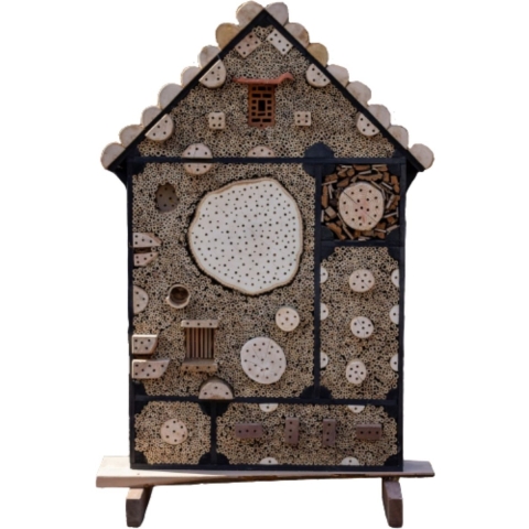Insectenhotel de Hommel 20x100x160 cm - Boomstijl