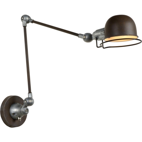 Lucide HONORE Wandlamp 1xE14 - Roest bruin