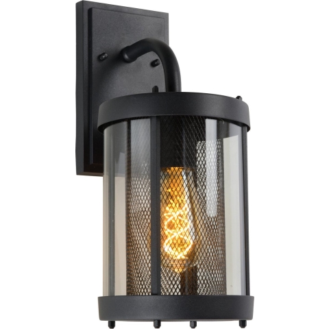 Lucide MAKKUM Wandlamp 1xE27 - Zwart