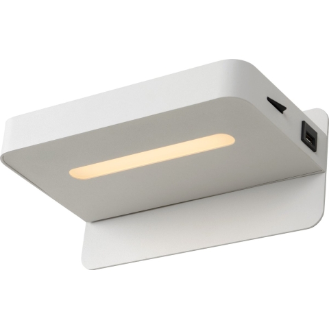 Lucide ATKIN Bedlamp 1xGeïntegreerde LED - Wit