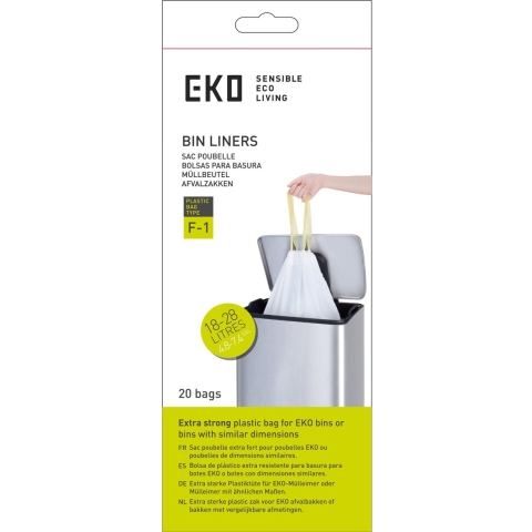 EKO Vuilniszakkenset F1 24x20 st 18-28 L wit