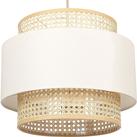 Beliani - YUMURI - Hanglamp - Natuurlijk - Polyester