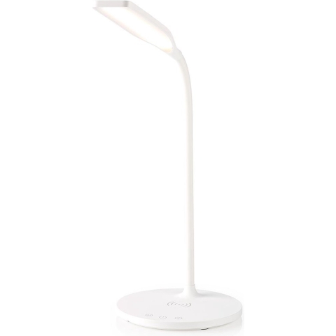 Nedis LTLGQ3M2WT Led-lamp Met Draadloze Lader Dimmer - Op Product Led / Qi 10 W Met Dimfunctie Koel Wit / Natuurlijk Wit / Warm Wit 2700 - 6500 K