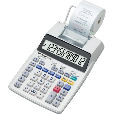 Citizen SH-EL1750V Calculator Sharp EL1750V Grijs Print